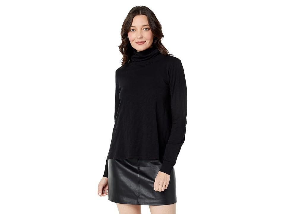 Mod-o-doc Slub Jersey Long Sleeve Turtleneck Tee Women's Clothing Product Image