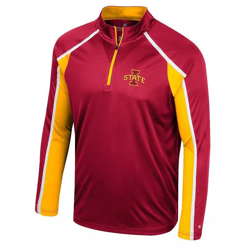 Mens Arizona State Sun Devils Eddie 1/4 Zip Windshirt Red Product Image