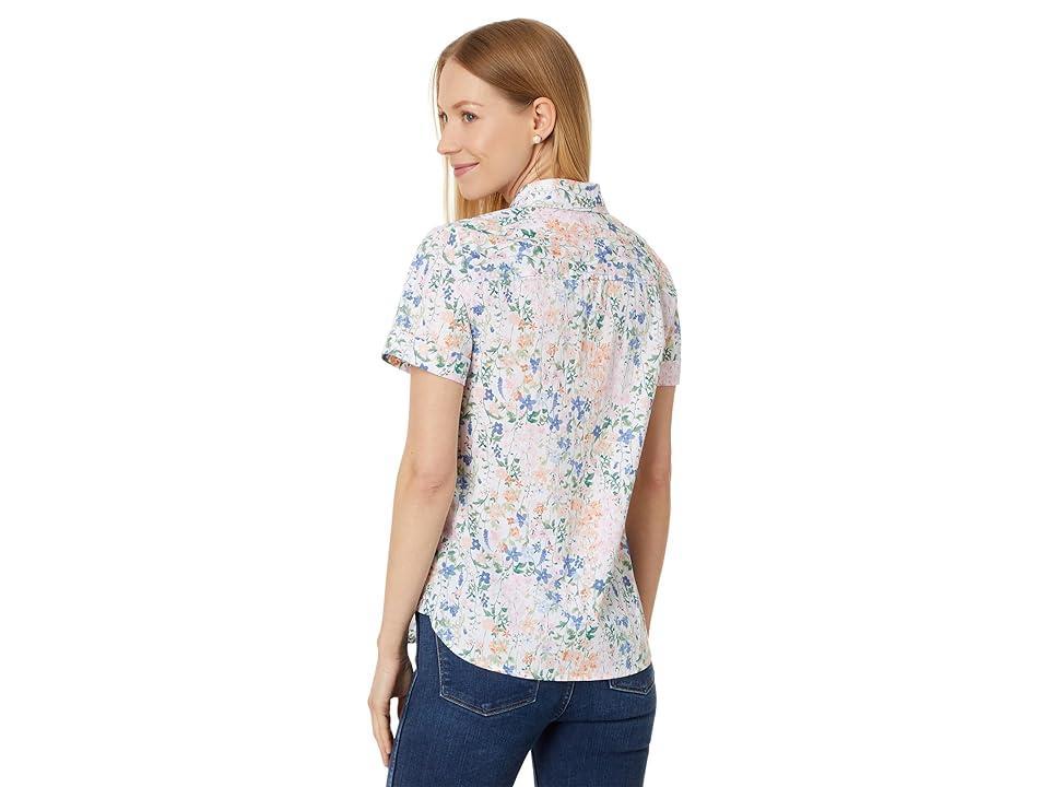 Tommy Hilfiger Garden Floral Camp Shirt (Bright White Multi) Women's Clothing Product Image