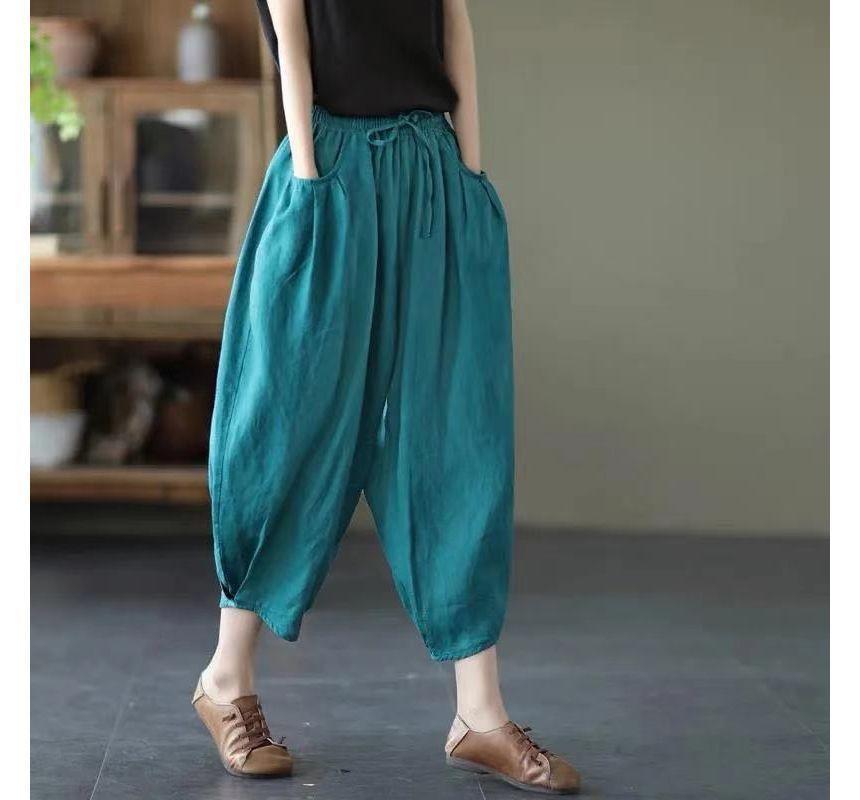 Cropped Harem Pants Product Image