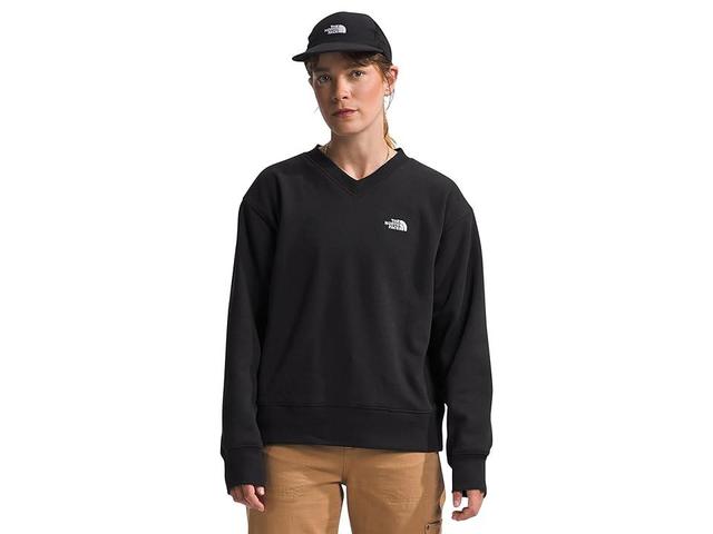 The North Face Evolution V-Neck Sweatshirt (TNF ) Women's Clothing Product Image