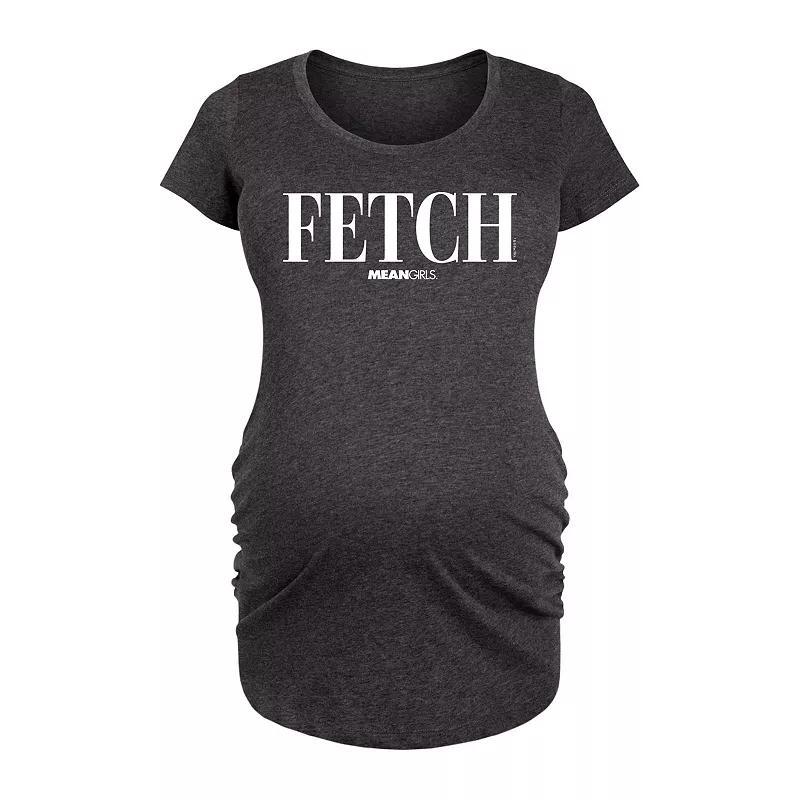 Maternity Mean Girls Fetch Graphic Tee, Womens Heather Grey Product Image