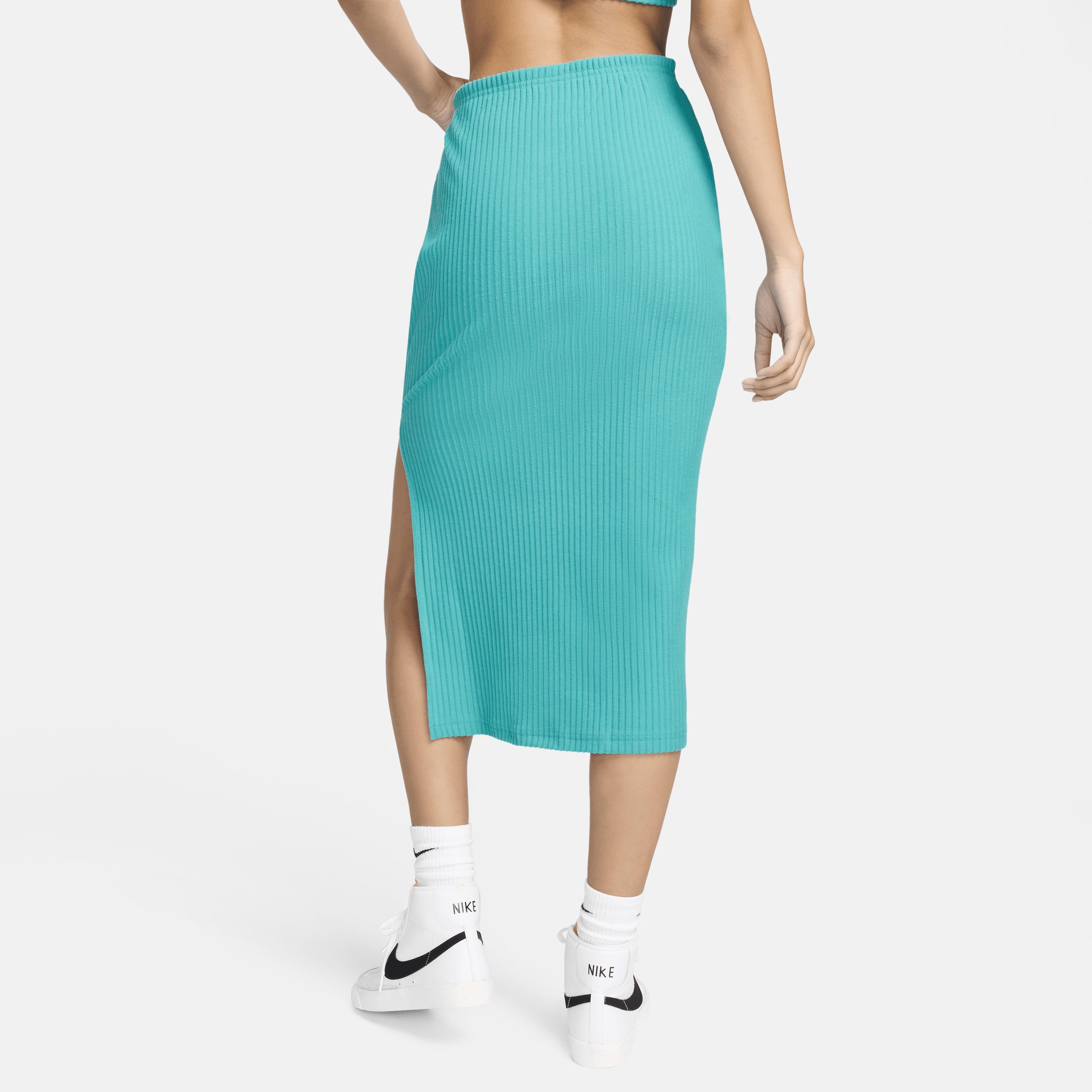 Nike Womens Chill Knit Rib Skirt - Dusty Cactus/Dusty Cactus Product Image