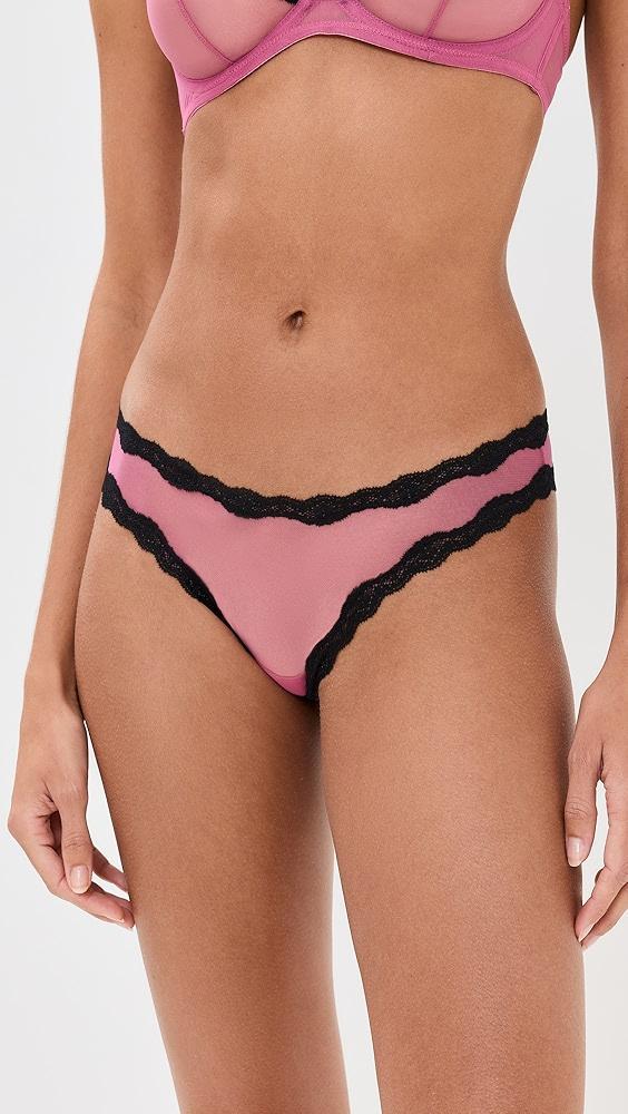 Fleur du Mal Sheer Tulle Thong | Shopbop Product Image