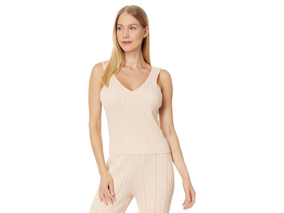 Eberjey Organic Cotton Sweater Rib Tank (Peach Parfait) Women's Pajama Product Image