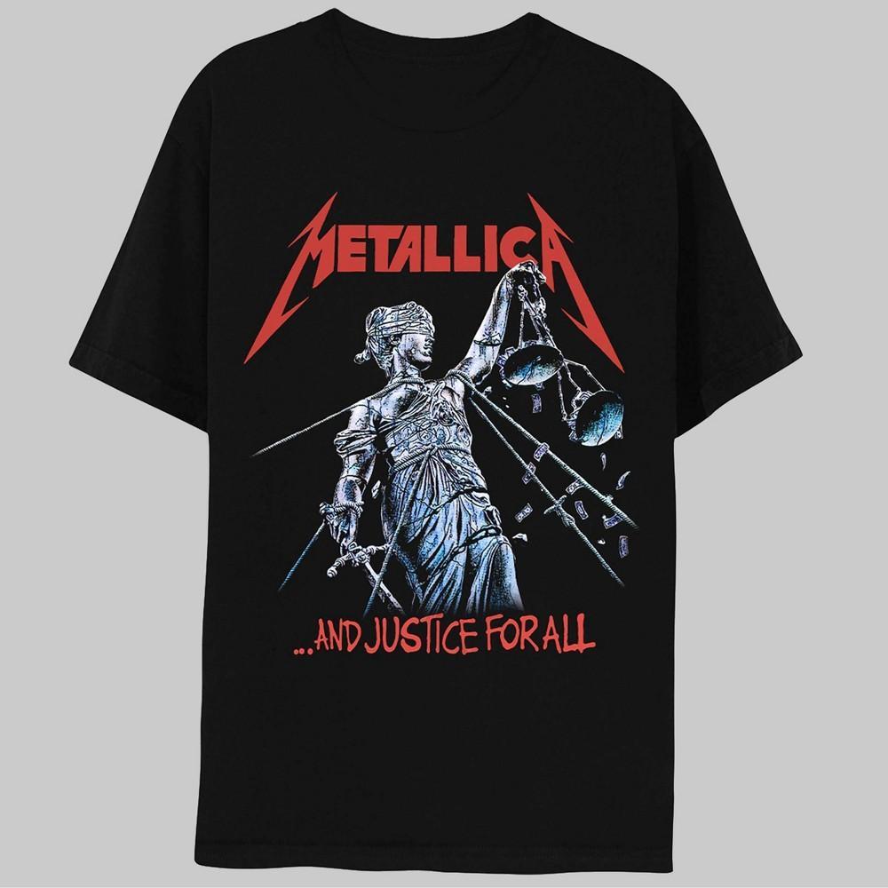 Mens Metallica Justice Short Sleeve Graphic T-Shirt - Black L Product Image
