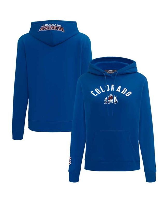 Womens Pro Standard Navy Colorado Avalanche Classic Chenille Pullover Hoodie Product Image