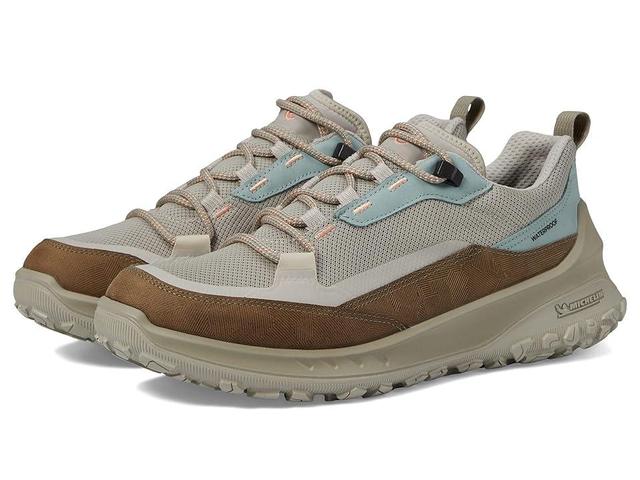 ECCO Sport Ultra Terrain Waterproof Low Hiking Shoe (Sage/Gravel) Women's Shoes Product Image