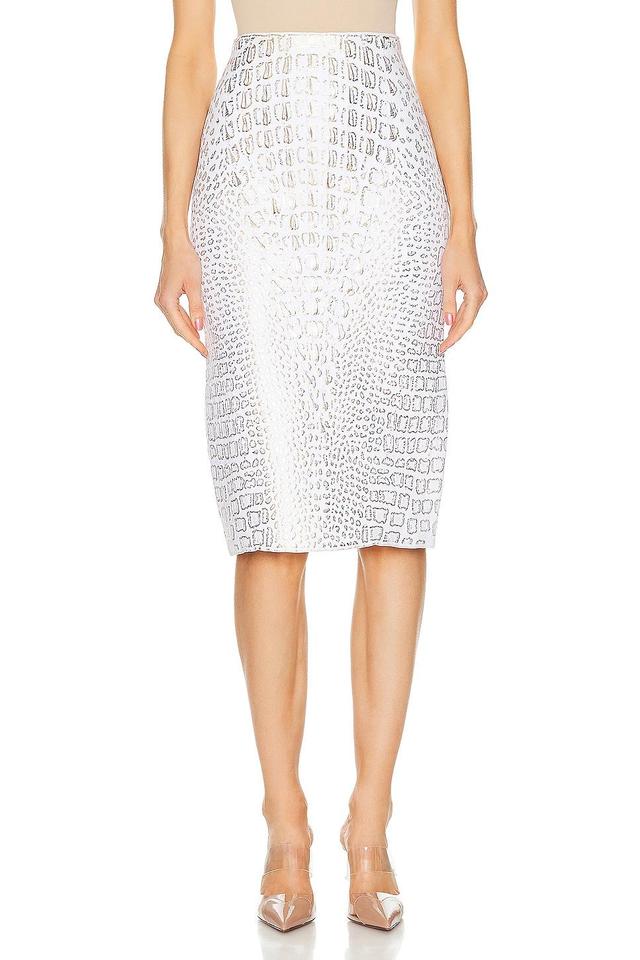 ALAA Pencil Skirt in White Product Image