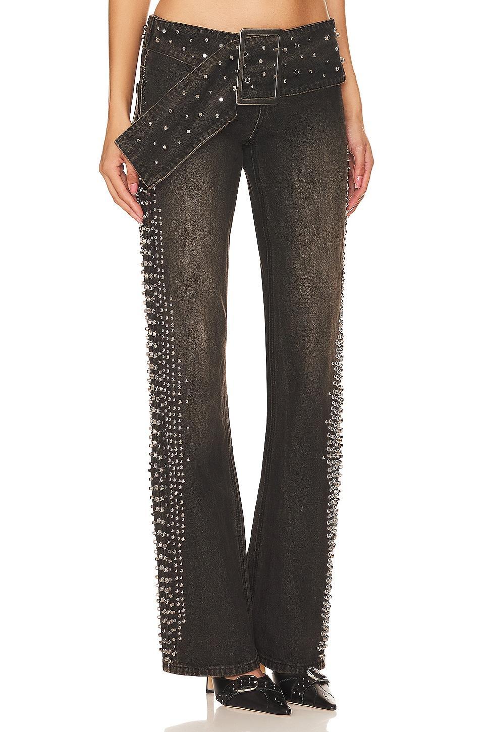 Studded Low Rise Jeans Jaded London Product Image