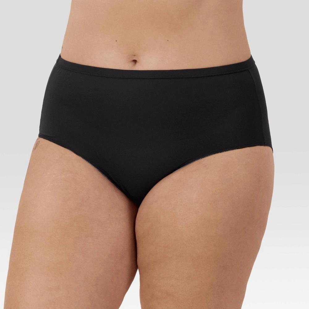 Just My Size by Hanes Womens 5pk Breathable Mesh Briefs - BlackBrown Product Image