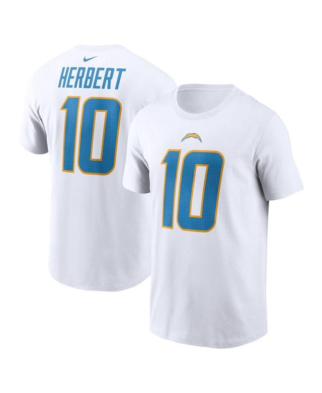 Mens Nike Justin Herbert Los Angeles Chargers Player Name & Number T-Shirt Product Image