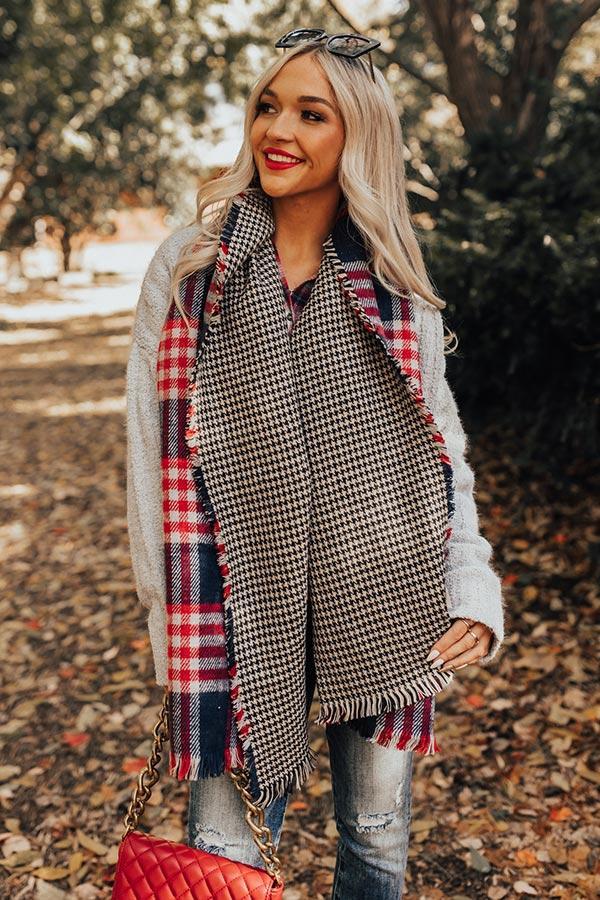 Pumpkin Patch Please Plaid Scarf Product Image