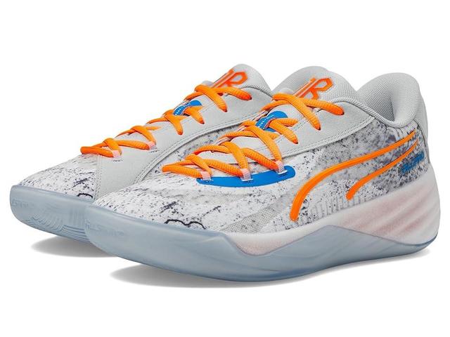 PUMA All-Pro Nitro Rj Barrett (Cool Light Gray/Ultra Orange) Men's Basketball Shoes Product Image