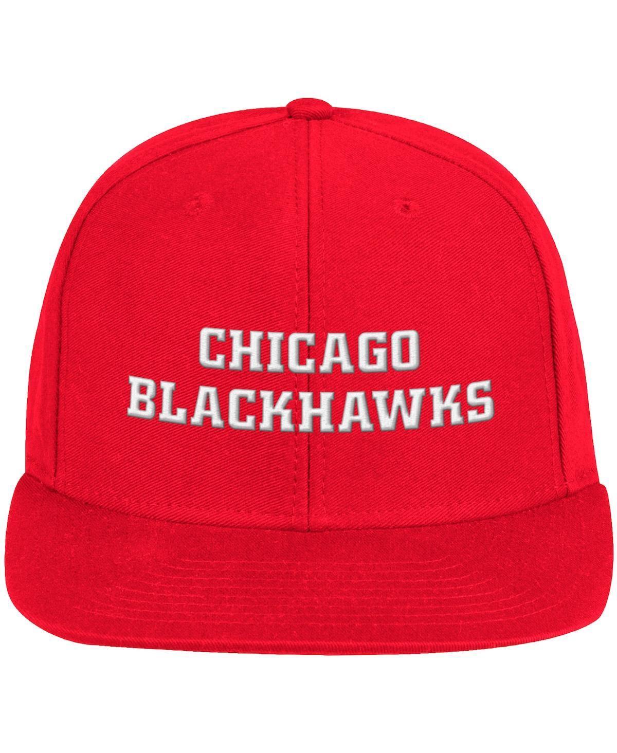 Mens adidas Red Chicago Blackhawks Snapback Hat Product Image