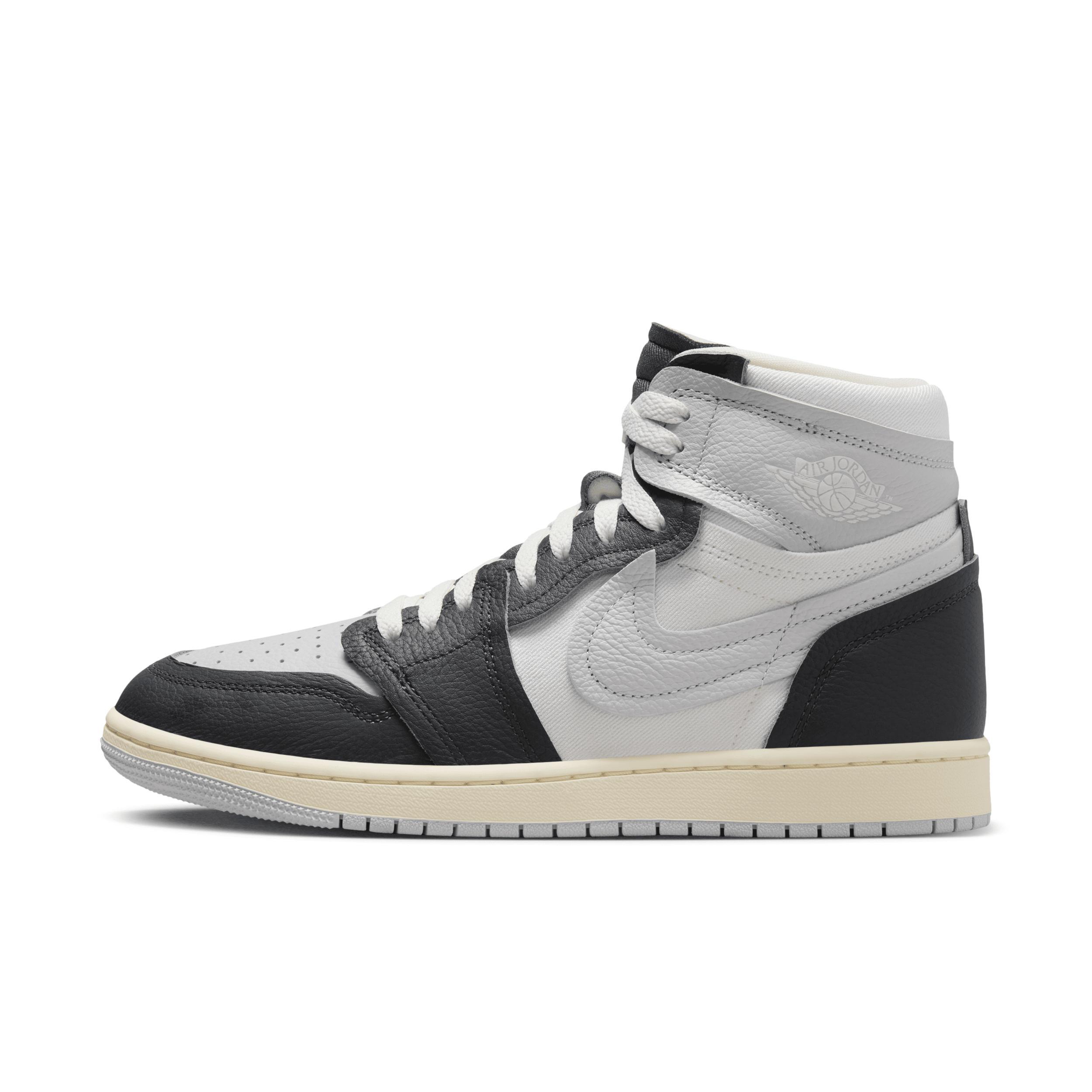 Jordan Womens Jordan Air Jordan 1 MM High - Womens Shoes Black/Grey Product Image