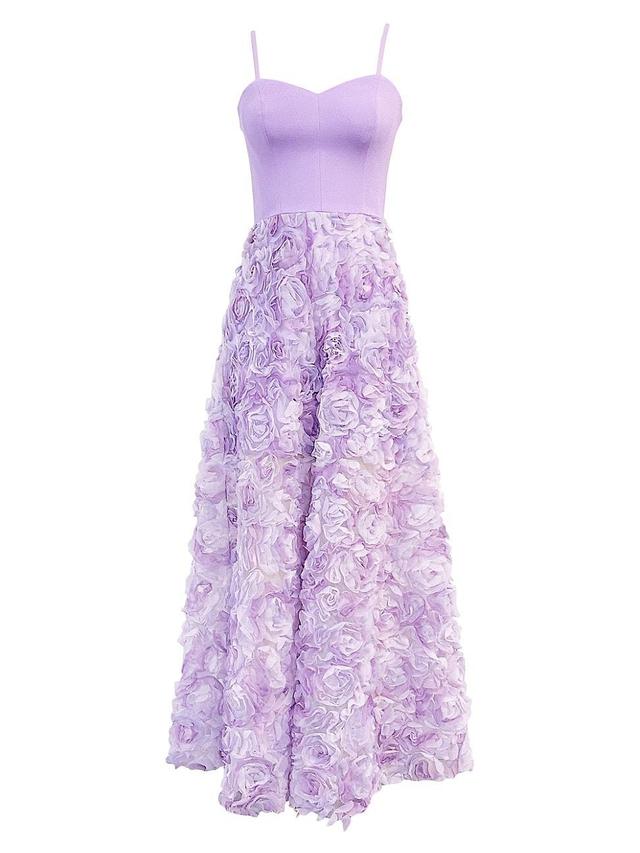 Womens Summer Audrina Floral Appliqu Gown Product Image