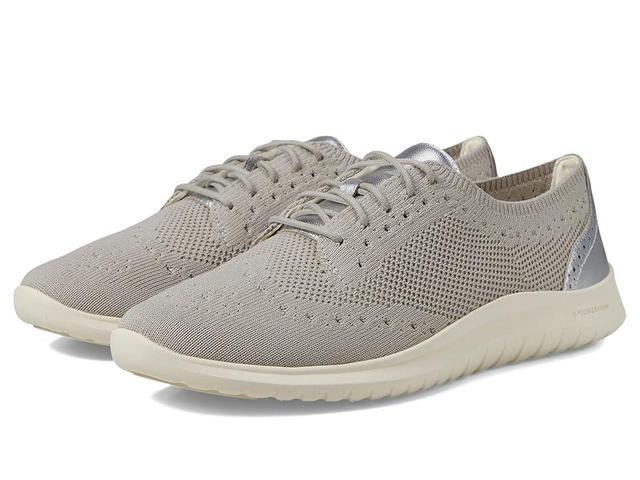 Cole Haan Zerogrand Meritt Stitchlite Oxford (Drzl Knit/Silvr Leather) Women's Flat Shoes Product Image