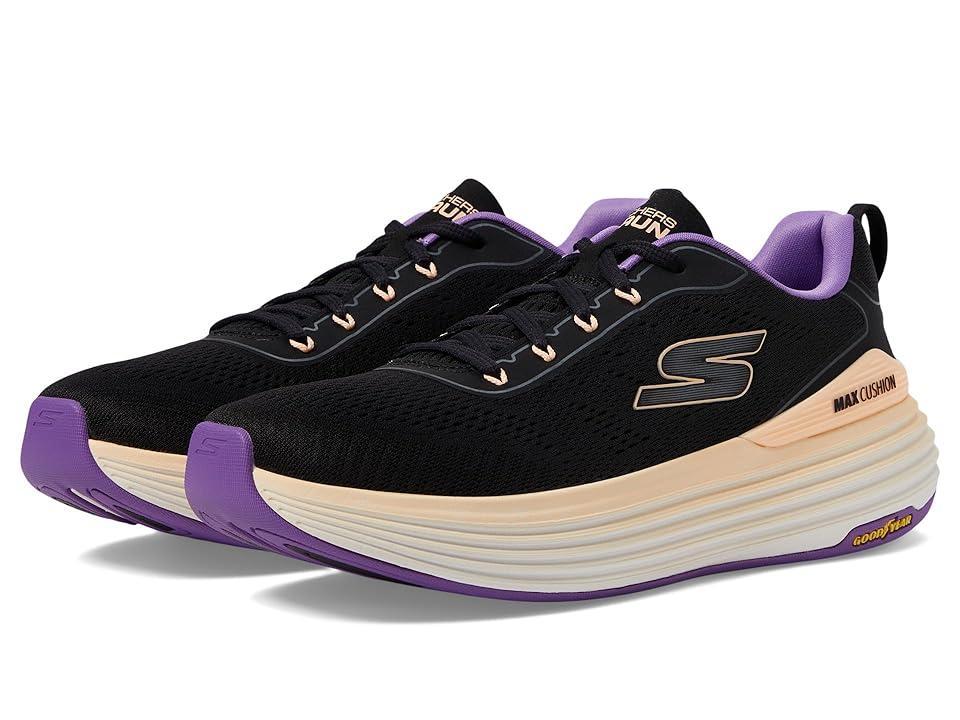 SKECHERS Max Cushioning Suspension High Road (Black/Purple) Women's Shoes Product Image