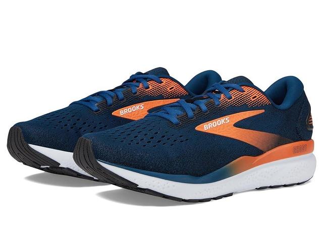 Brooks Ghost 16 (Blue Opal/Black/Nasturtium) Men's Shoes Product Image