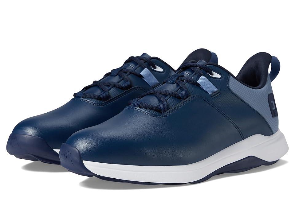 FootJoy ProLite Golf Shoes Blue/White) Men's Shoes Product Image