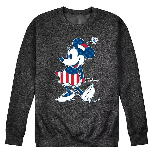 Disneys Minnie Mouse Mens Flag Fleece Sweatshirt Product Image