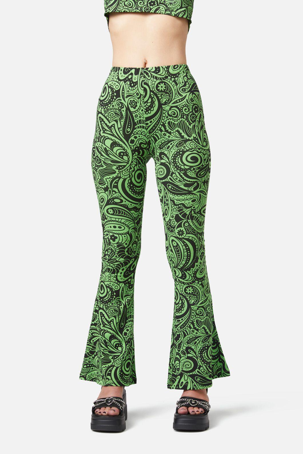 Acid Paisley Jersey Flares Product Image