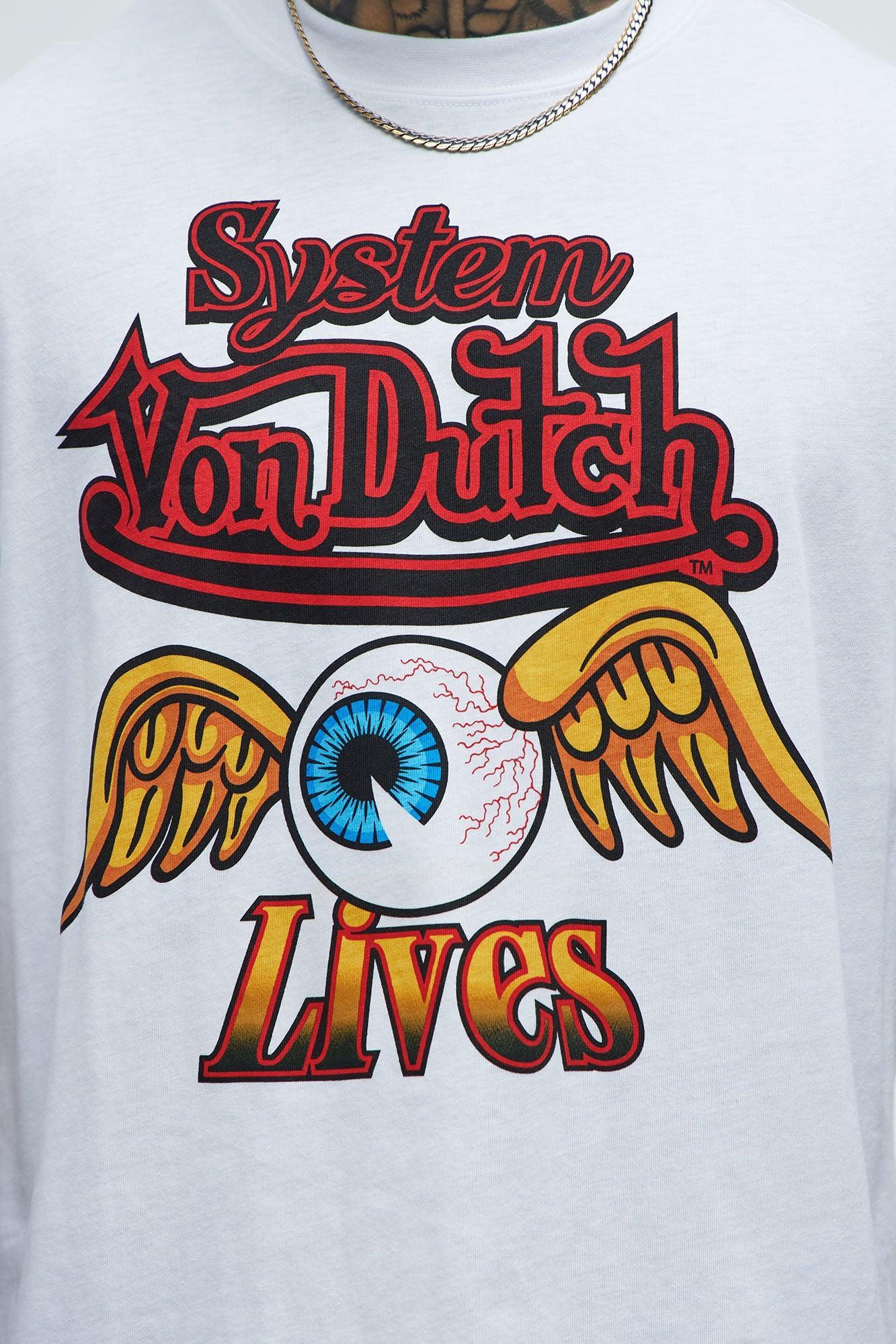 Von Dutch System Lives Short Sleeve Tee - White Product Image