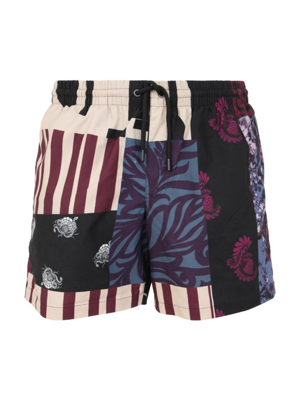 DRIES VAN NOTEN Drawstring Waist Printed Swim Shorts In Multo Product Image