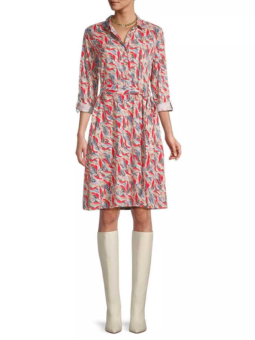 Coral Waves Live-In Shirtdress Product Image