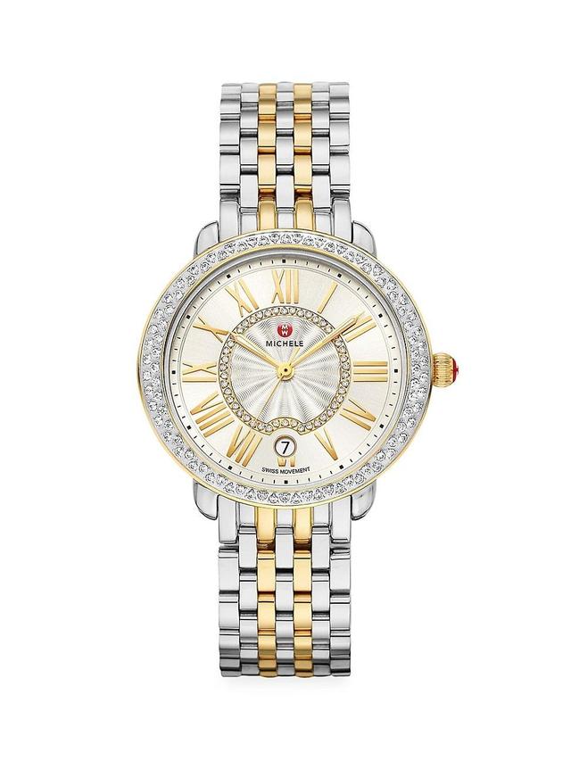 Womens Serin Mid Two-Tone Diamond Bracelet Watch Product Image