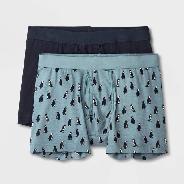 Mens Penguin Print Boxer Briefs 2pk - Goodfellow & Co Product Image