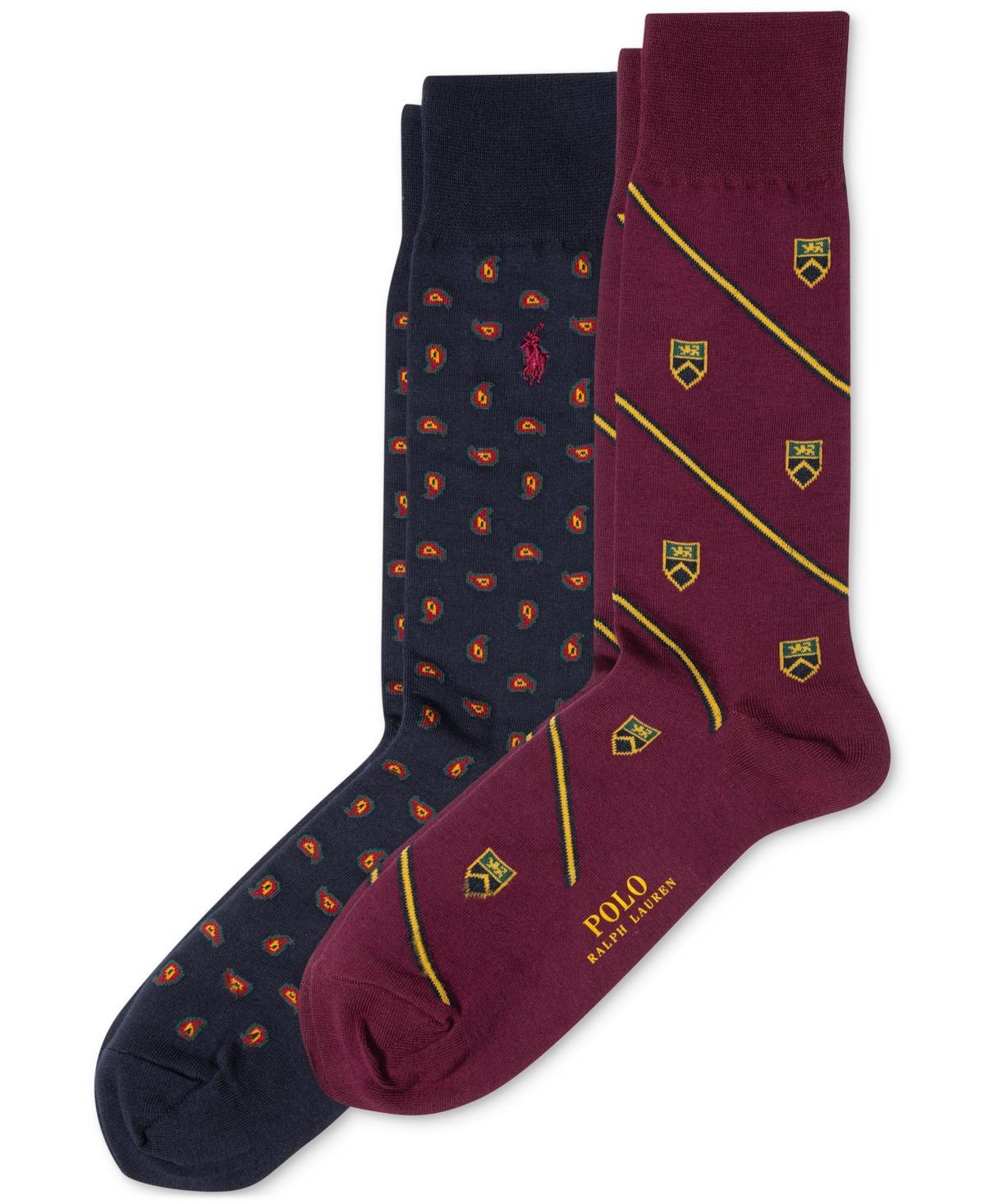 Polo Ralph Lauren Mens 2-Pk. Foulard Club Slack Socks Product Image