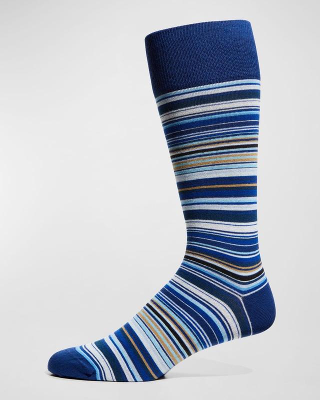 Paul Smith Stripe Cotton Blend Crew Socks Product Image