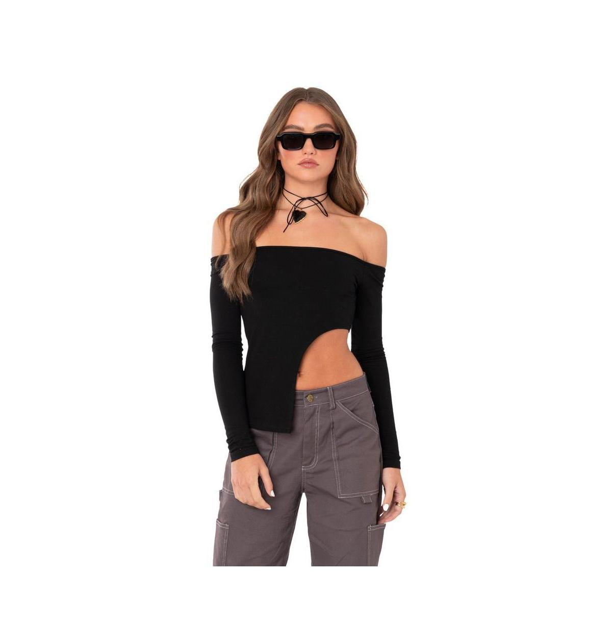 Womens Asymmetric Off Shoulder Top product image