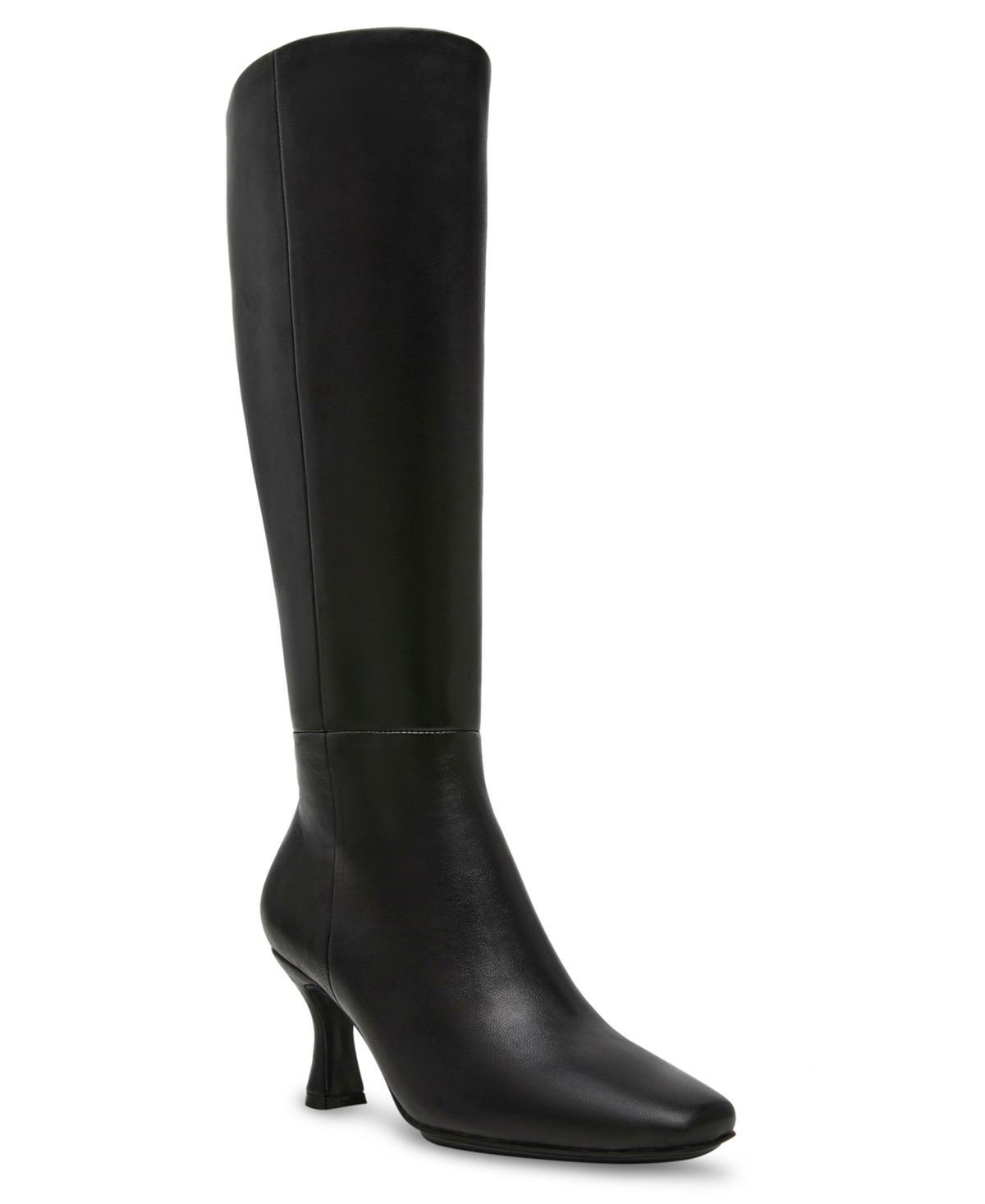 Anne Klein Womens Perfection Leather Snip Toe Knee High Boots Product Image