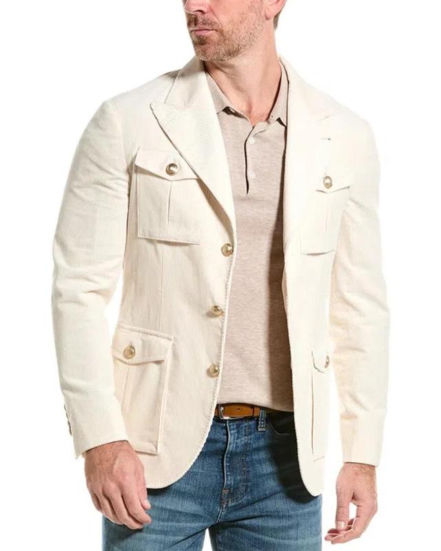 Corduroy Jacket In Neutral Product Image