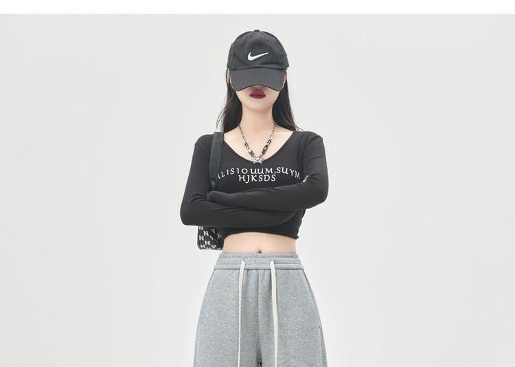 Drawstring Waist Plain Harem Sweatpants (Various Designs) Product Image