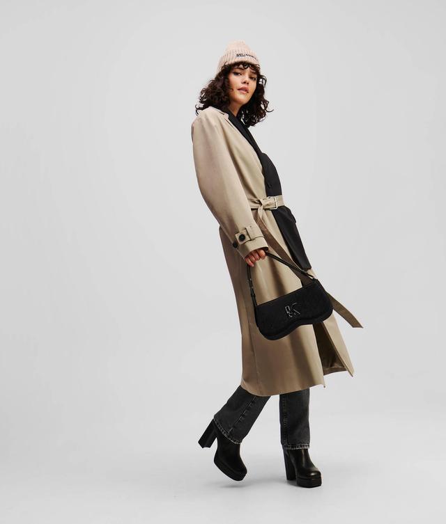 MIXED-MATERIAL TRENCH COAT Product Image