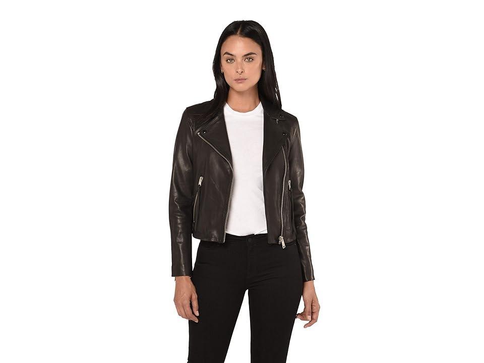 AllSaints Dalby Leather Biker Jacket Product Image