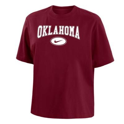 Oklahoma Women's Nike College Boxy T-Shirt Product Image