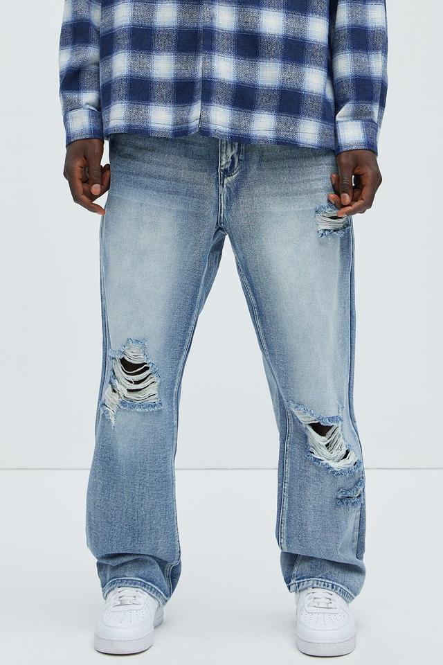 Take Me Away Straight Jeans - Light Blue Wash Product Image