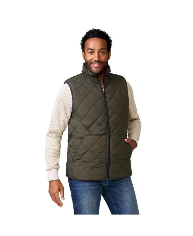 Free Country Mens Atlas Quilted Reversible Sherpa Vest - Black Product Image