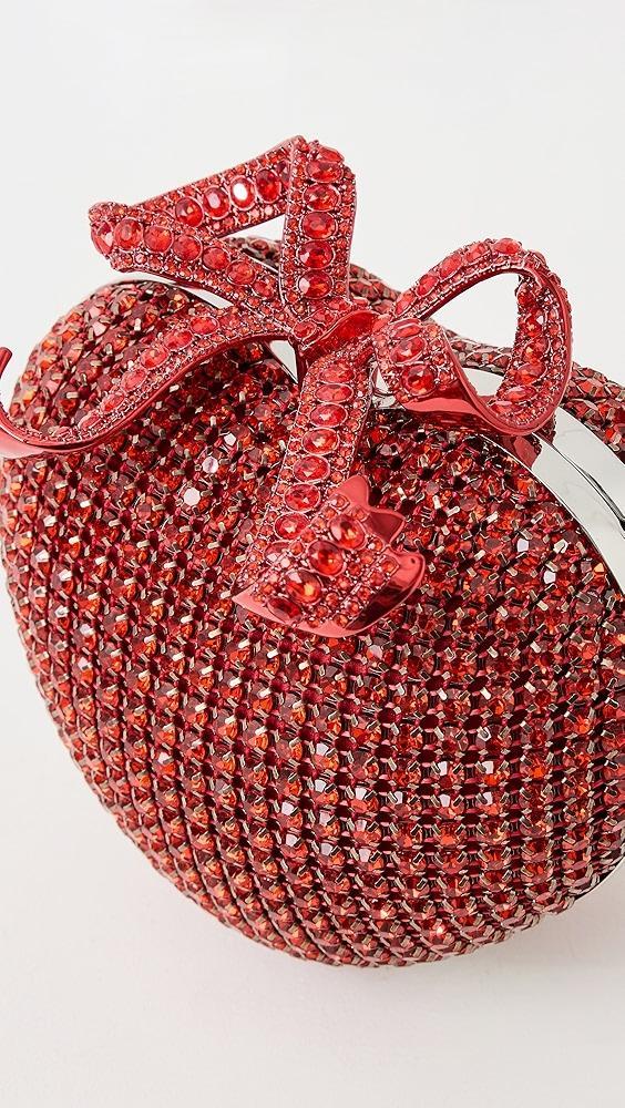 Self Portrait Red Crystal Heart Clutch | Shopbop Product Image