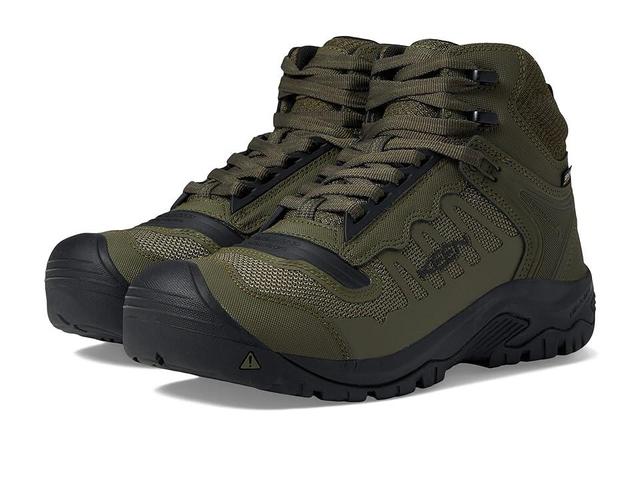 KEEN Utility Reno Mid KBF WP Soft Toe (Dark Olive/Black) Men's Shoes Product Image