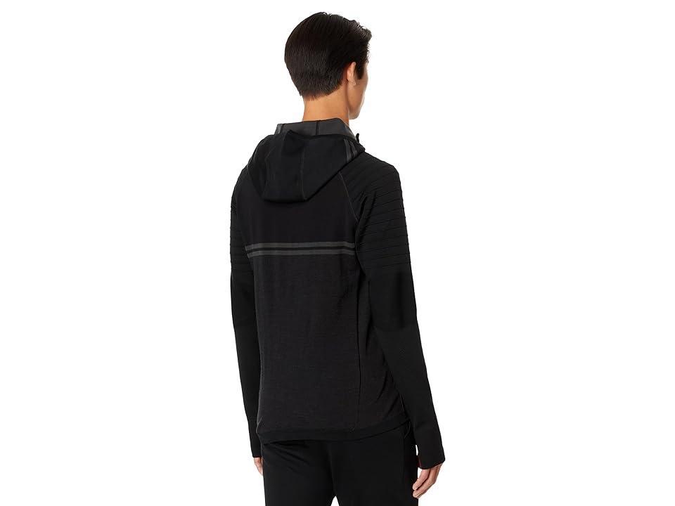 Smartwool Intraknit Merino Tech 1/2 Zip Hoodie Charcoal) Men's Clothing Product Image