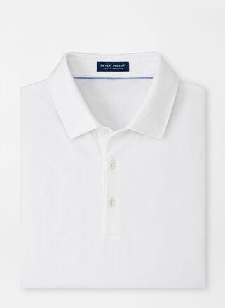 Peter Millar Mens Excursionist Flex Short Sleeve Polo | Color: White | Size: XL Product Image