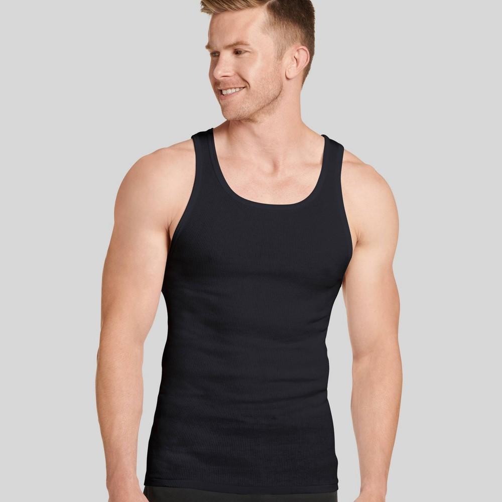 Jockey Generation Mens Stay New Cotton Tank 3pk - Black/Gray L Product Image