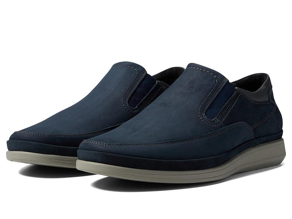 Florsheim Motion Moc Toe Slip-On (Navy Nubuck) Men's Slip on Shoes Product Image