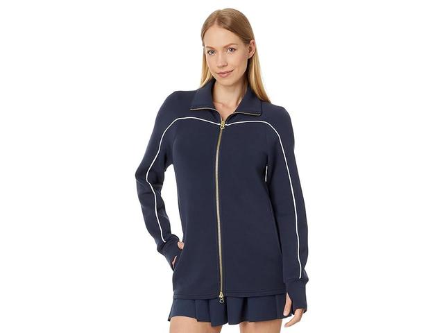 Varley Palmdale Zip Through (Blue Night) Women's Sweatshirt Product Image